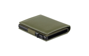ARKON, kožni držač za kartice sa rfid zaštitom, maslinasti