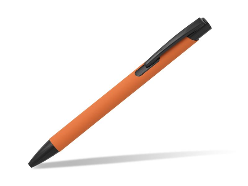 reklamni-materijal-swa-tim-metalne-hemijske-olovke-OGGI-SOFT-BLACK-boja-oranz
