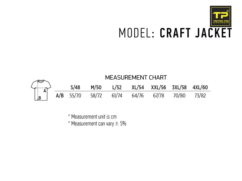 reklamni-materijal-radna-oprema-craft-jacket-velicine